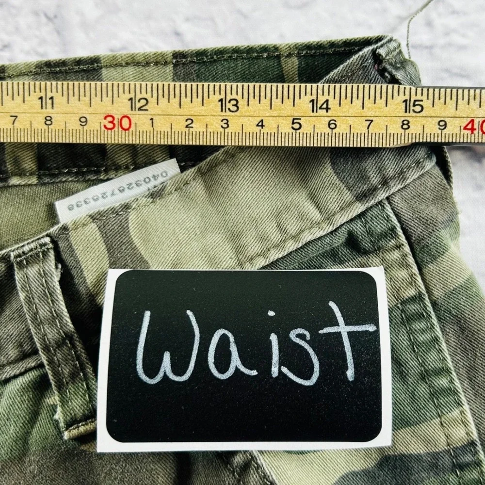 Wrangler Mens Green Camo Cargo Pants 32x30 Hunting Hiking Utility Pockets